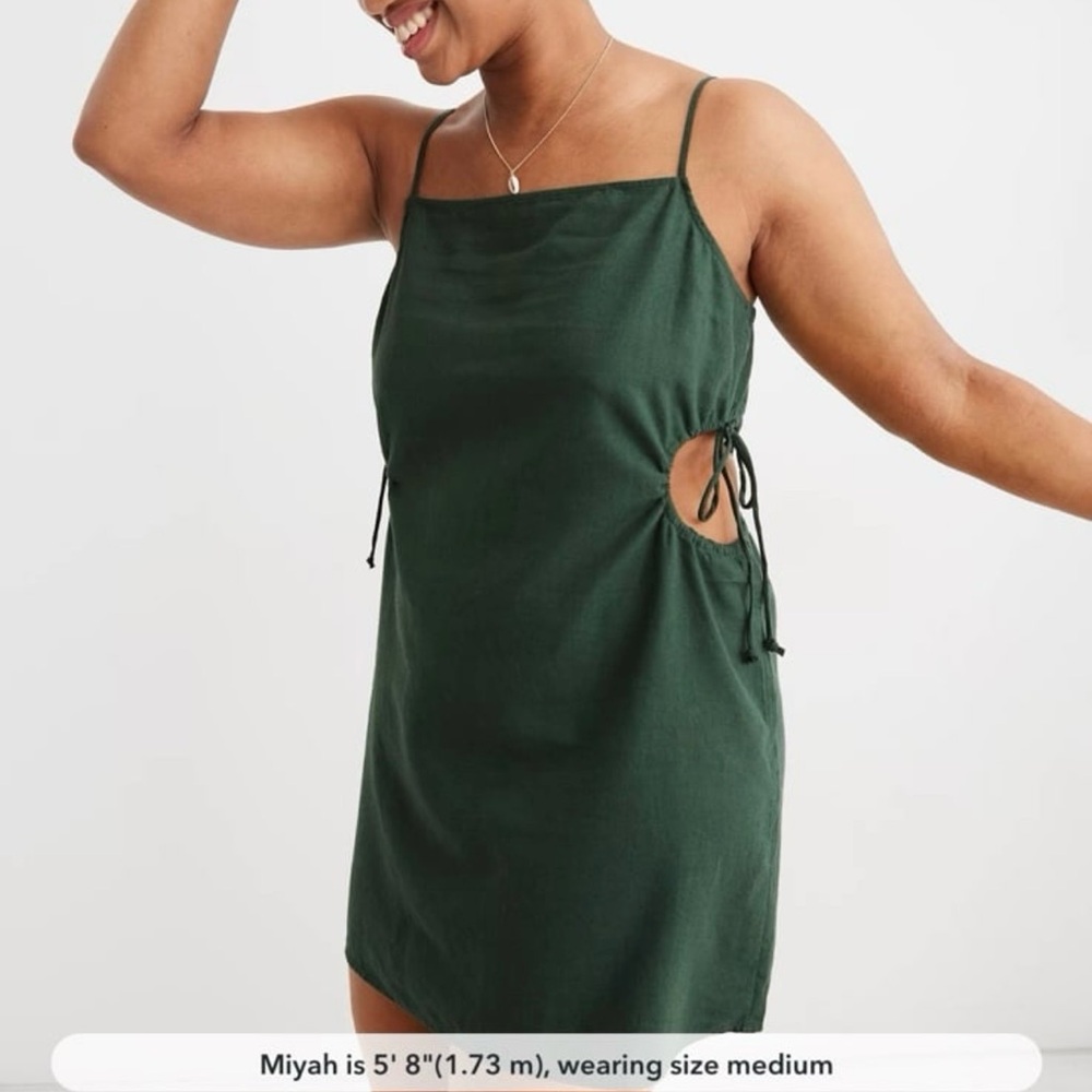 Aerie Cutout Linen Dress size XS